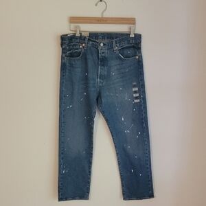 Levi's Classic 501 '93 Straight Blue Jeans 34x30 Stretch NWT